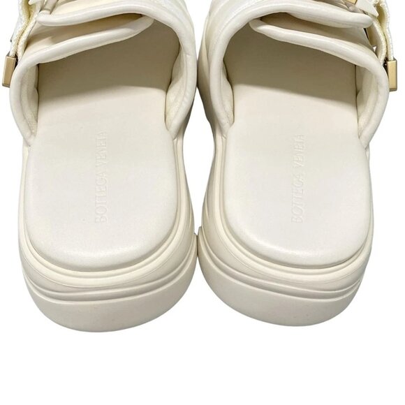 BOTTEGA VENETA - Cream Chemical Fiber Rubber Men's Sandals 492-080425 - Picture 7 of 13